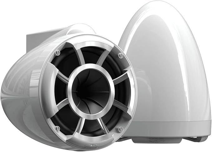 wet sounds Rev 8 White V2 Revolution Series 8" White Tower Speakers w/X-Mount