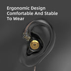 keephifi KZ EDX Pro in Ear Monitors KZ Headphones IEM Earphones with Dual DD HiFi Stereo Sound Earphones Wired Noise Cancelling Gaming Earbuds (Cyan, No Mic)