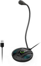 JOUNIVO USB Recording Microphone, Computer PC Podcast Condenser Cardioid Mic with Mute Button & LED Indicator for Laptop, Mac, PS4 - Vocal, Podcasting, Skype, YouTube, Streaming (JV603PRO)