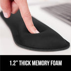 GORILLA GRIP Silky Memory Foam Wrist Rest for Computer Keyboard, Mouse, Ergonomic Design for Typing Pain Relief, Desk Pads Support Hand and Arm, Mousepad Rests, Stain Resistant, 2 Piece Pad, Black