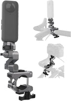 Movmax Super Camera Clamp Mount Compatible with GoPro Max Hero, DJI Osmo 360 Action 5 Pro 4 3, Insta 360 X4 X5, Camera Mount Clamp, Action Camera Accessories for Round Tube E-Bike/Bicycle/Motorcycle.