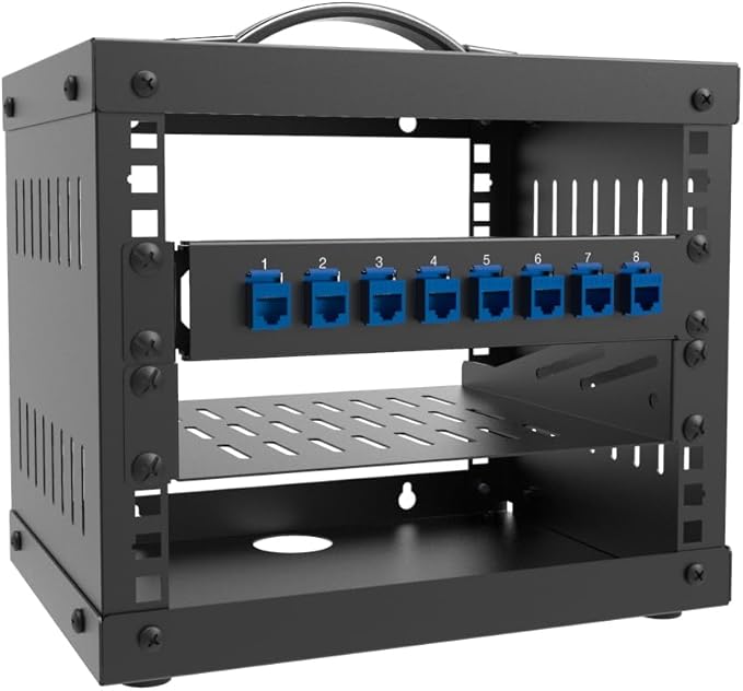 4U Small Network Cabinet-10 inch Server Rack for 10" Server, Network, Audio, and Video Equipments at Home or Office (4U)