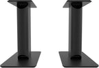 Kanto YU6 Powered Bookshelf Speakers with Bluetooth (Matte Black) with SP9 Desktop Stands (Black)