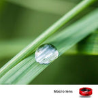 3 in 1 Cell Phone Camera Lens Kit Wide Angle Macro Fisheye Lens Universal for Smart Phones iPhone Samsung Android(Red)