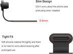 USB C-Type Anti Loss Dust Plugs, USB C-Type Port Silicone Dust Covers, with Detachable Adhesive for Mobile Phone,Compatible with 15, 16 17 Plus Pro Max..., All USB C Ports