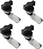 WJSKDQ 4pcs Thumb Operated Offset Cam Lock Thumb Cam Lock for Machine Cabinet Drawer Black_3