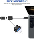 JSAUX USB C to USB 3.0 Adapter [2 Pack], Type C Male to USB Female OTG Cable Compatible with MacBook Pro/Air, iPhone 16 Pro Max/16 Plus/16e/16/15, Samsung Galaxy S25/S24/S23S/22-Black
