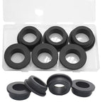 6 Pcs 1-1/2" Drill Hole, 1-1/8" ID Silicone Rubber Grommets for Wiring, Firewall Hole Plug, Top Hat Grommets for Vinyl Tubing in Hydroponic and Irrigation Systems Metal Wall Drywall