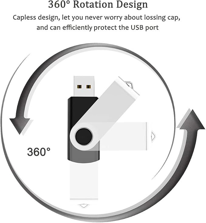 USB Flash Drive 512MB 100 Pack, Bulk USB 2.0 Thumb Drives Swivel Memory Stick Jump Drive Pen Drive,512MB 100 Pieces