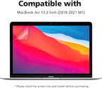Anti Blue Light Matte Screen Protector for MacBook Air 13.3" (2018-2021 M1 | Anti-Glare | Reducing Eye Fatigue with Blue Light Blocking Filter