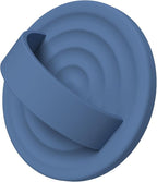 Magnetic Phone Ring Grip Holder, Silicone Finger Loop Grip, Compatible with MasSafe, Back of Phone for iPhone Pro Max/Plus/16/15/15/14/13/12 Series, Azure Blue