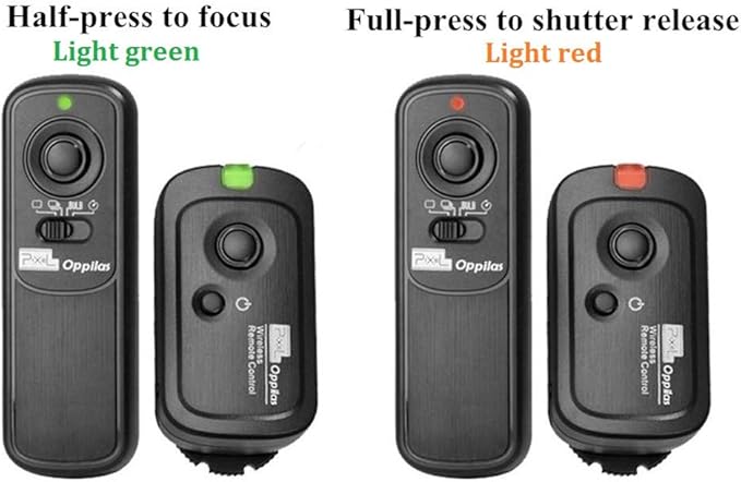 Pixel Digital Wireless Remote Shutter Release Switch N3 Compatible with Canon 5D Mark-III/Mark-IV 5D R5 R5C 10D 1DX 1DC 1DS 1D 5DS 5DSR 20D 6D 7D-Mark-II 7D 50D 40D 30D D60 D30 D2000 Replaces RS-80N3