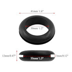 12 Pcs Rubber Grommets, 1-1/5" Inside Diameter 1-1/3" Drill Hole Rubber Wire Grommets O Ring Grommets for Wire, Firewall, Cables, Plugs, Automotive