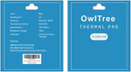 OwlTree 4 Pack Thermal Pad,100x100mm 0.5mm 1mm 1.5mm 2mm Highly Efficient Thermal Conductivity 6.0 W/mK,Heat Resistant Silicone Thermal Pads for Laptop Heatsink CPU GPU SSD IC LED Cooler