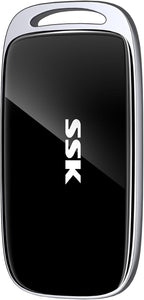 SSK 1TB SSD External Hard Drive, Portable SSD Drive up to 2000 MB/s, USB 3.2 Gen2X2 External Solid State Drives for iPhone 15/16 PRO、Mac、Phone OTG、Laptops with LED Indicator