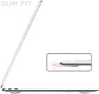 Anban Compatible with MacBook Pro 13 inch Case M2 M1 2025-2016 A2338 A2251 A2289 A2159 A1989 A1706 A1708, Plastic Hard Shell+Keyboard Cover+Screen Protector for MacBook Pro 13.3 inch Case, Shiny Pearl