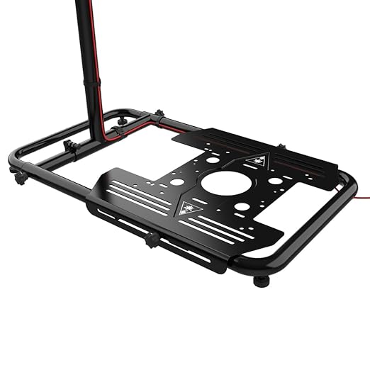 Turtle Beach VelocityOne Universal Stand for Flight Simulation & Racing Simulation Accessories with adjustable height design, metal construction, and fold flat design for PC & Xbox – Black