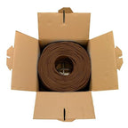 Dripstone CAT6 Ethernet Cable 1000ft Bulk Network LAN Wire 23AWG Solid UTP 550MHz High-Speed Internet Cable Gaming, Streaming, Office, Home Use, Pull Box, Cat6 Bulk, Stable Connectivity - Brown