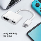 AIRSKY USB C to HDMI Adapter for iPhone 15/16, USBC to HDMI Adapter for iPhone to tv, 100W Fast Charging & 4K@60Hz, Compatible with iPhone 15, iPhone 16, MacBook Pro, iPad Pro