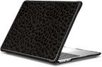 CASETiFY Impact MacBook Air 13.6" (M2-M4) Case [Cushioned Impact Corners/Scratch-Resistant/Anti-Slip Grip] - Leon Leopard - Clear Black