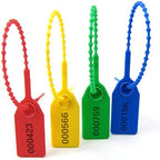 Leadseals(R) 1000 Plastic Tamper Seals, Zip Ties for Fire Extinguishers Pull Tite Security Tags Numbered Disposable Self-Locking Tie 250mm Length (Blue)
