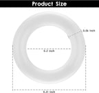 200Pcs Clear O-Ring Switch Dampeners Keycap for Mechanical Keyboard Cherry Mx, White…