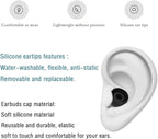 Silicone Small Replacement Earbud Tips Eartips for In-Ear Headphones Rubber Tips Earbuds Cap 10 Pairs (Black)