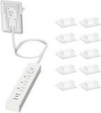 6FT Ultra-Thin Flat Plug Power Strip with 3 Outlets & 3 USB Ports | Child & Pet-Safe, 1625W, Wall-Mounted Cord Organizer, Universal Size Outlet & Plug Concealer with Cord Clips(UL Listed)
