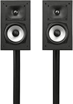 Polk Monitor XT15 Pair of Bookshelf or Surround Speakers - Hi-Res Audio Certified, Dolby Atmos & DTS:X Compatible, 1" Terylene Tweeter & 5.25" Dynamically Balanced Woofer (Pair, Midnight Black)