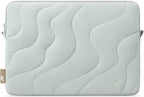 tomtoc 360 Protective Puffy Laptop Sleeve for 15-inch MacBook Air M4/A3241 2025, M3/A3114 2024, M2/A2941 2023, 15-inch Surface Laptop 7th(Copilot+ PC)/6/5/4/3, Quilted Puffer Soft Computer Case Bag