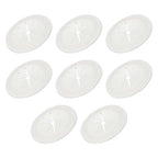 PATIKIL Desk Grommet 1-9/16", 8 Pcs Round Cable Grommet Cord Hole Cover with Adhesive Tape Flexible Table Wire Organizer for Office Home Table Countertop, Light Gray