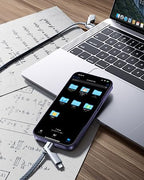 [One is Enough] 4-in-1 Compatible with USB C to Lightning Cable, 60W High-Speed Charging & Fast Data Transfer,CarPlay & Android Auto Support Multi Charger Cord Combo for iPhone/Samsung/iPad,5FT