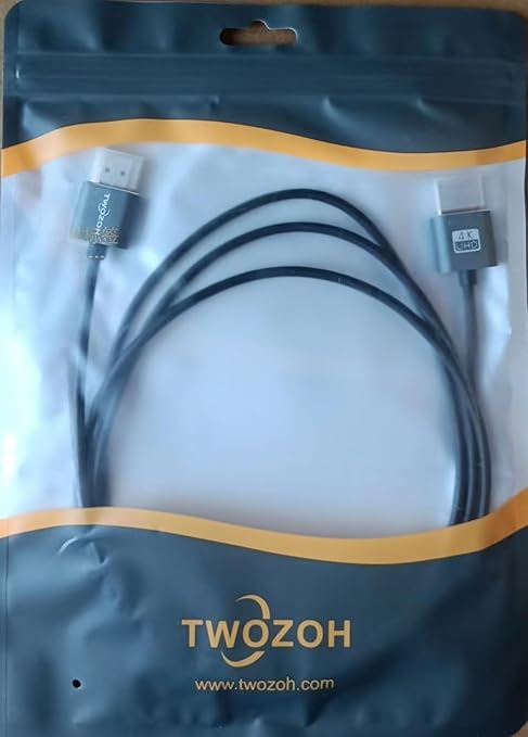Twozoh Ultra-Thin HDMI to HDMI Cable 5FT, Hyper Slim HDMI 2.0 Cable, Extreme Flexible HDMI Cord Support 3D/4K@60Hz, 2160P, 1080P
