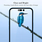 PERFECTSIGHT Privacy Screen Protector Compatible with iPhone 14 Pro 6.1 Inch, HD Clear Bubble Free Anti-Scratch Case Friendly Anti Blue Light Anti Spy 5X Stronger Tempered Glass