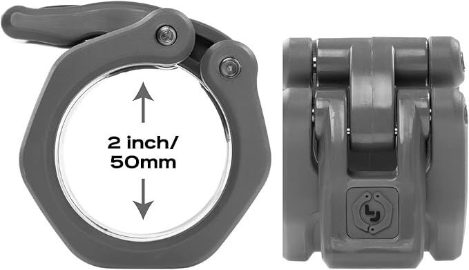 Lock-Jaw HEX 50mm / 2" Olympic Barbell Collar - Quick Release Barbell Clamp (Purple)
