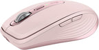 Logitech MX Anywhere 3S Compact Wireless Mouse, Fast Scrolling, 8K DPI Any-Surface Tracking, Quiet Clicks, Programmable Buttons, USB C, Bluetooth, Windows PC, Linux, Chrome, Mac - Rose