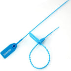 1000 Numbered Plastic Tamper Seals, Zip Ties for Fire Extinguishers Pull Tite Security Tags Numbered Disposable Self-Locking Signage Tie 250mm Length (1000 PCS, Light Blue)