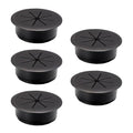 5 Pcs Desk Grommet 2-1/16" / 53 mm, Desk Cord Hole Cover, Cable Grommet ABS Plastic, Desk Hole Grommet for Home & Office Pc, Detachable Adjustable Cable Cord Organizer-Black