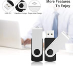 KEXIN 10 Pack 4GB Flash Drive Thumb Drive 4G USB Drive Memory Stick with LED Indicator, USB 2.0 Black