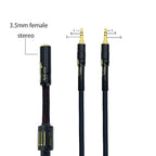 Arklove 15ft Shielded 1/8" aux Input 3.5mm Female to 2X 3.5 Output Splitter Stereo Audio Video Cable Out 3.5 Male to Two 3.5 Male in Dual Speaker Cord 24k Gold Plated