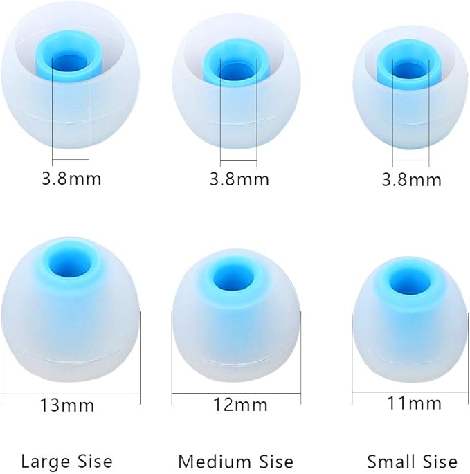 Earbud Tips Replacement Ear Tips Eartips Eargels 9 Pairs SML