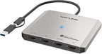 WAVLINK USB C to Quad HDMI 4K Adapter, Universal USB A to HDMI Docking Dual Triple Display Station for Windows, Mac M1/M2/M3/M4, Thunderbolt, USB-C Laptops