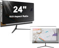 24 inch Hanging Monitor Computer Privacy Screen Filter, Anti Glare Blue Light Screen Protector Panel, Computer Screen Privacy Shield for Widescreen Monitor, 24 inch 16:9 Aspect Ratio