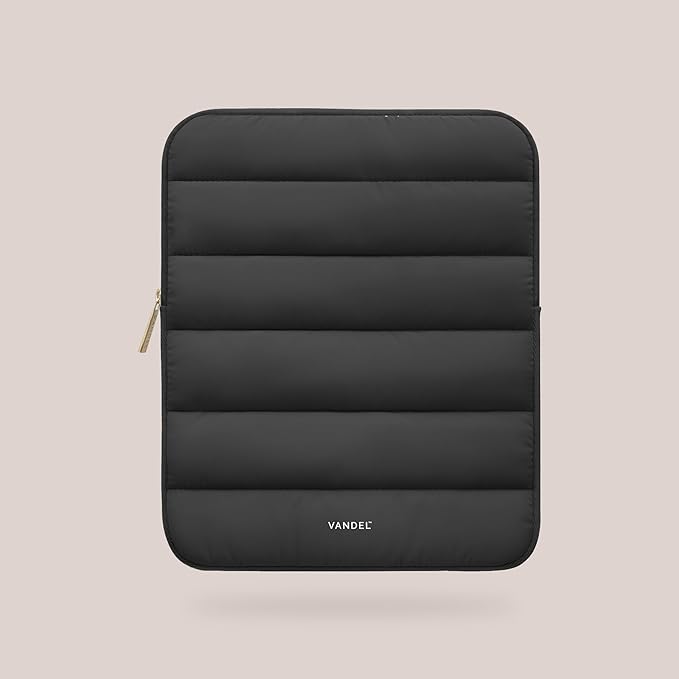 Vandel - The Original Puffy iPad Sleeve 9-11 Inch Tablet Sleeve, Black i Pad Case for Women and Men, Cute iPad Air Pouch, 9 10 Inch, 11 Inch Bag