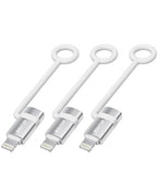 [MFi Certified] USB C to Lightning Adapter, Type C to Lightning Adapter Support 36W PD Fast Charging Compatible with iPhone iPad Silver -3 Pack