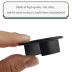 HAHIYO 2Pcs 1.38Inch/35mm Black Zinc Alloy Desk Grommet Wire Grommet Cable Management Cord Hole Cover Desk Wire Hole Insert Wire Organizer for Computer Office Home School Equipment Systems