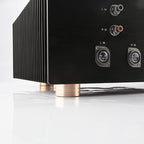 Audiocrast 4X HiFi Speaker Spikes Isolation Feet Pad, Aluminum 40x20mm Turntable Stand Feet Amplifier Shock Absorber Non-Slip Hi-End Floor Protector for Subwoofer DAC CD Turntable Amp