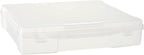 12” x 12” Plastic Scrapbook Storage Case by Simply Tidy - Portable Case for Documents, Papers, Sewing, Crafts - Clear, Bulk 12 Pack