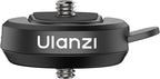 ULANZI CK01 Cka Quick Release Base Set Camera Accessories, Quick Setup Kit with 1/4'' Screw for GoPro DJI Insta360 AKASO Action Cameras, Small Camera and Lights Super-Quick Switching