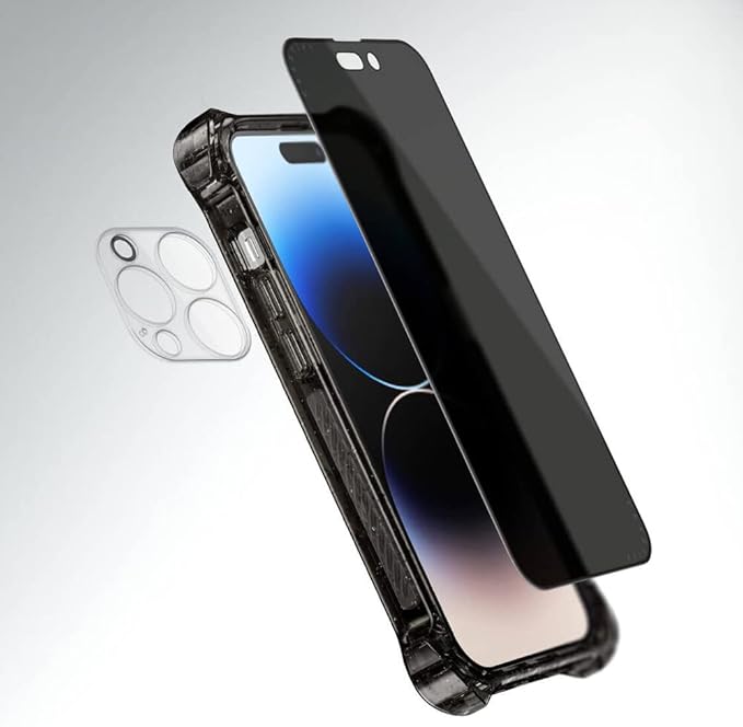 CASETiFY Impact Privacy Screen Protector [Tempered Glass] for iPhone 13/13 Pro/14